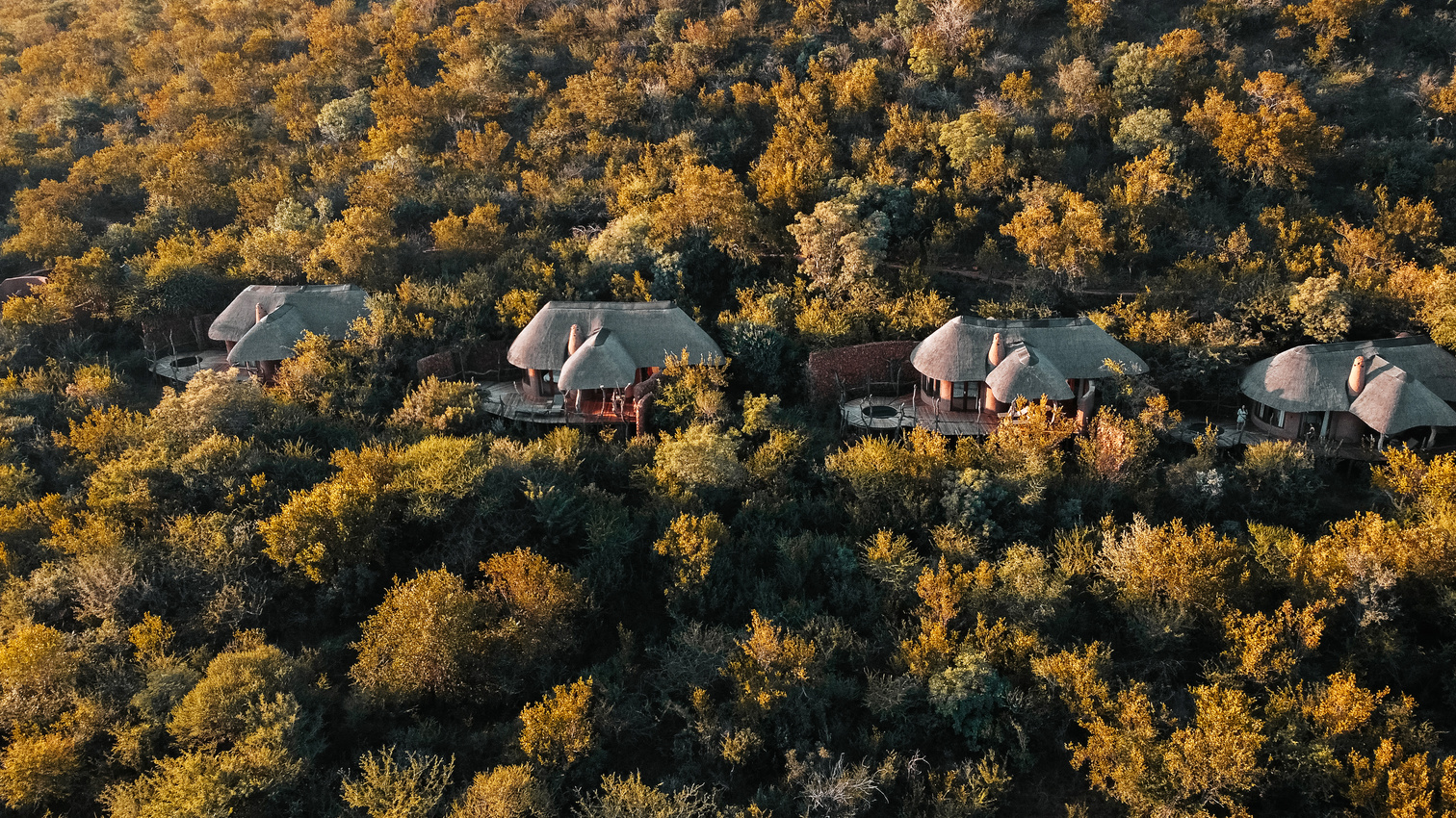 Drone Shot of Madikwe Luxury Safari Lodge, Southern Africa